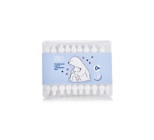 ВАТНІ ВУШНІ ПАЛИЧКИ З ОБМЕЖУВАЧЕМ Honey Bunny60 шт (пластикова коробка)