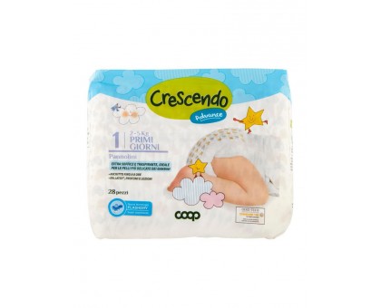 Crescendo  Підгузники дитячі  1 (2-5 кг) 28 шт